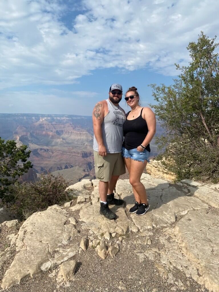 ...and stood on the edge of the world together at the Grand Canyon before heading back home! 