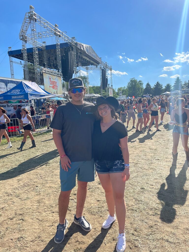 Sarah and Caleb took a solo trip to Ohio for a 3 day country festival. They almost didn't even make it to the festival because they sat in traffic for 4 hours just to park! Sarah told Caleb to "turn the car around and take her back home to Pennsylvania." Thank goodness he didn't because that was such a great experience. 