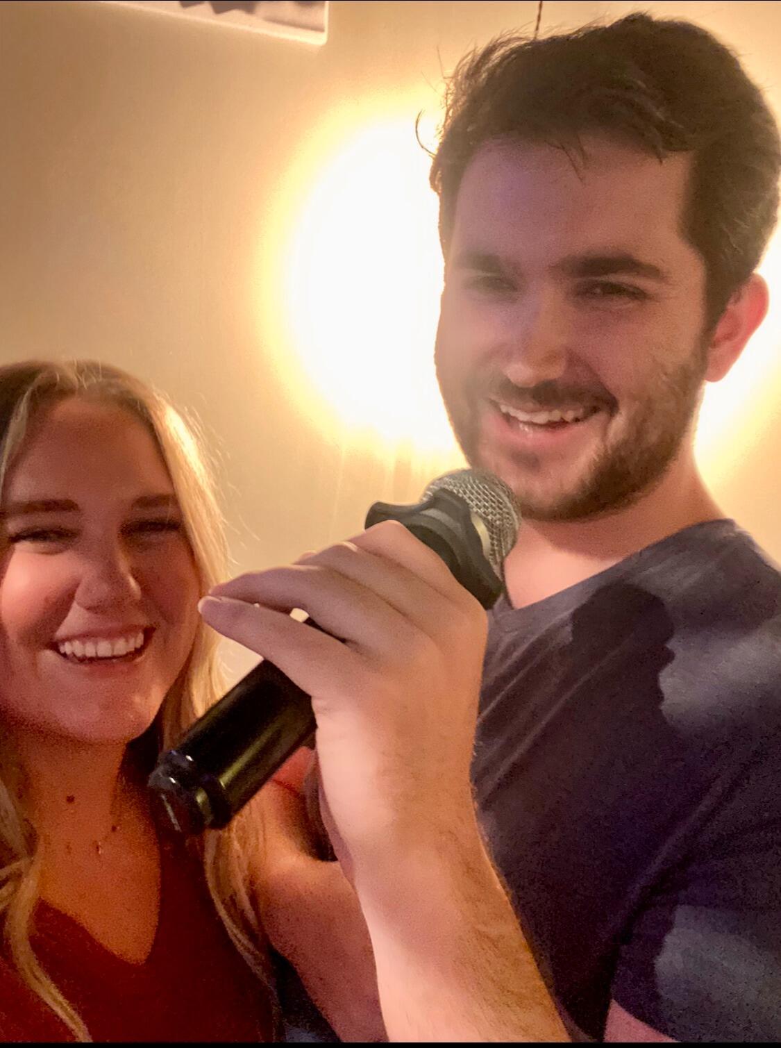singing our hearts out at big box karaoke