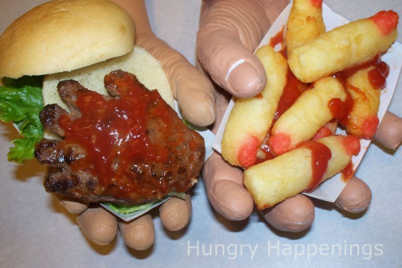Wednesday Party Theme Ideas: hand burgers