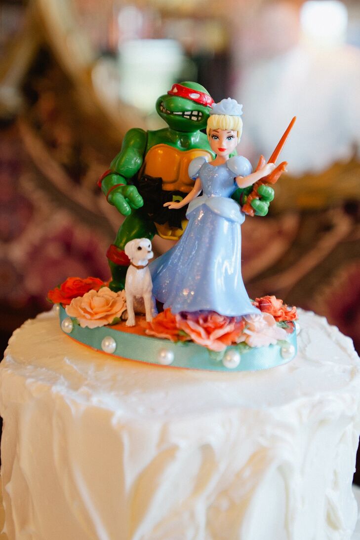 Ninja Turtle And Princess Cake Topper