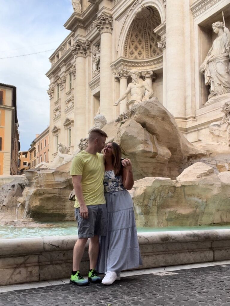 When Meredith flew to Europe to visit Nick, they got to spend a long weekend exploring Rome together.