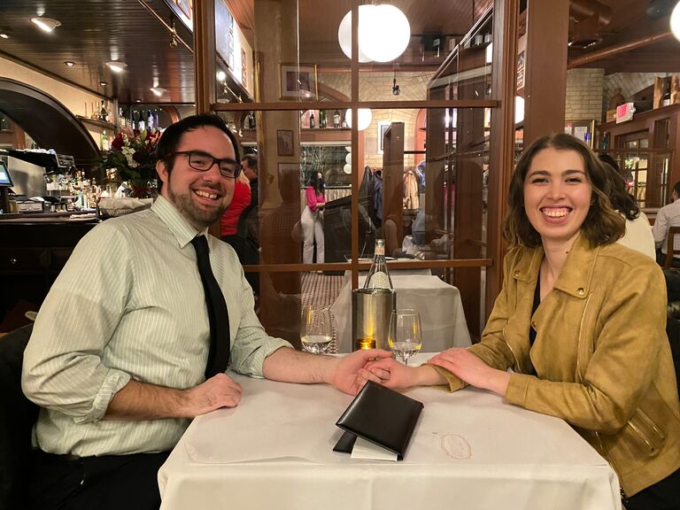 Our first Valentine's Day dinner together at Ristorante Bartolotta