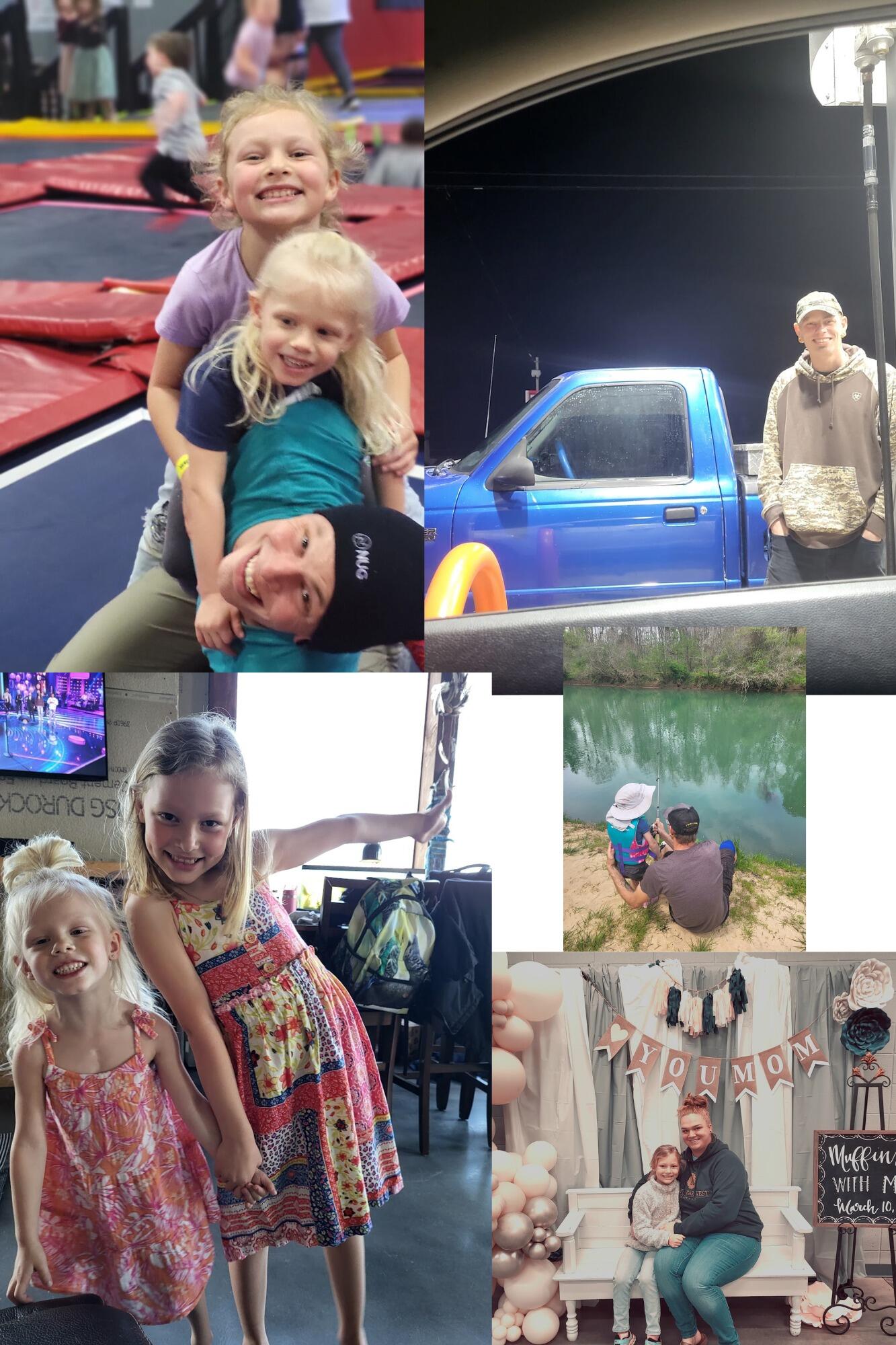 January-April
We spent lots of time with the girl, Colton bought a POS ranger that gave up a couple weeks after we got it lol. We went to the indoor trampoline place lots though the cold months. It made it easier to get all that energy out!