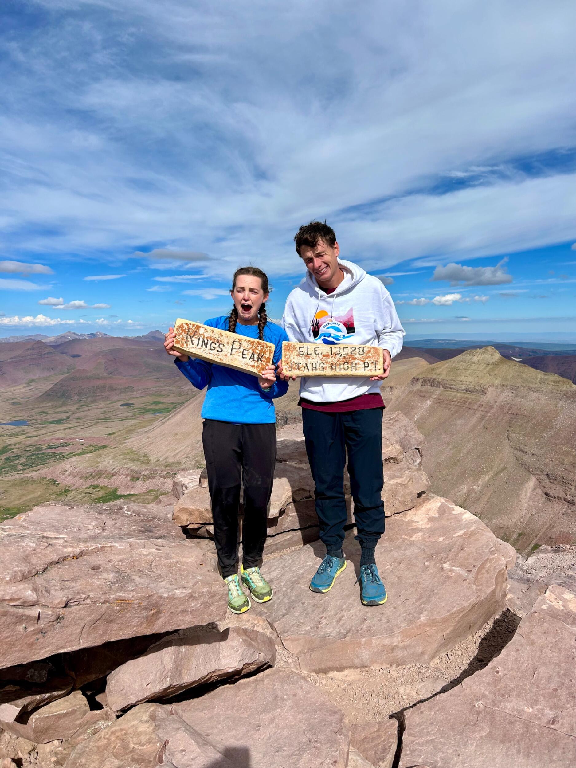 Climbed the highest peak in Utah!
