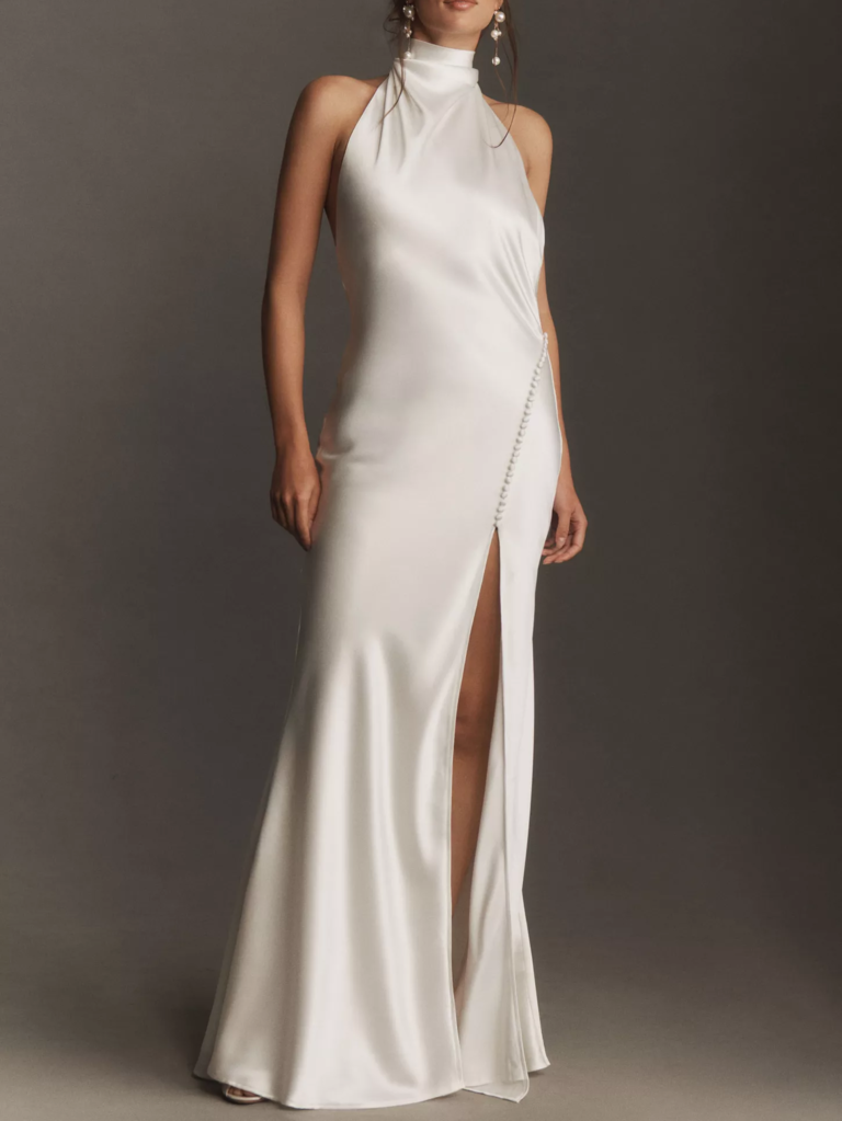 SAU LEE high-neck wedding dress