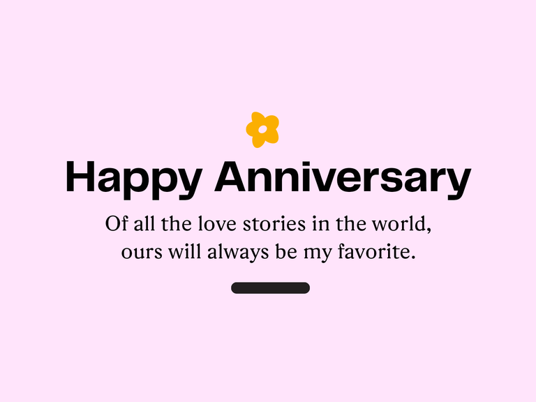 Happy first sale anniversary wife