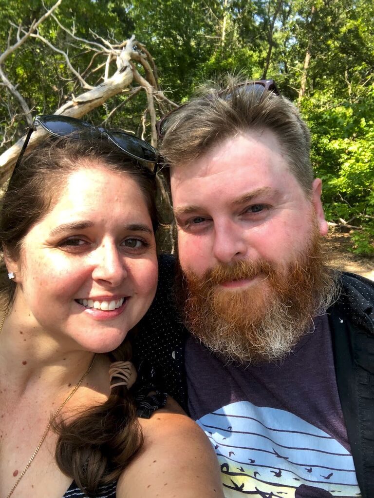 Brenna and Pat survive a 5 mile hike
