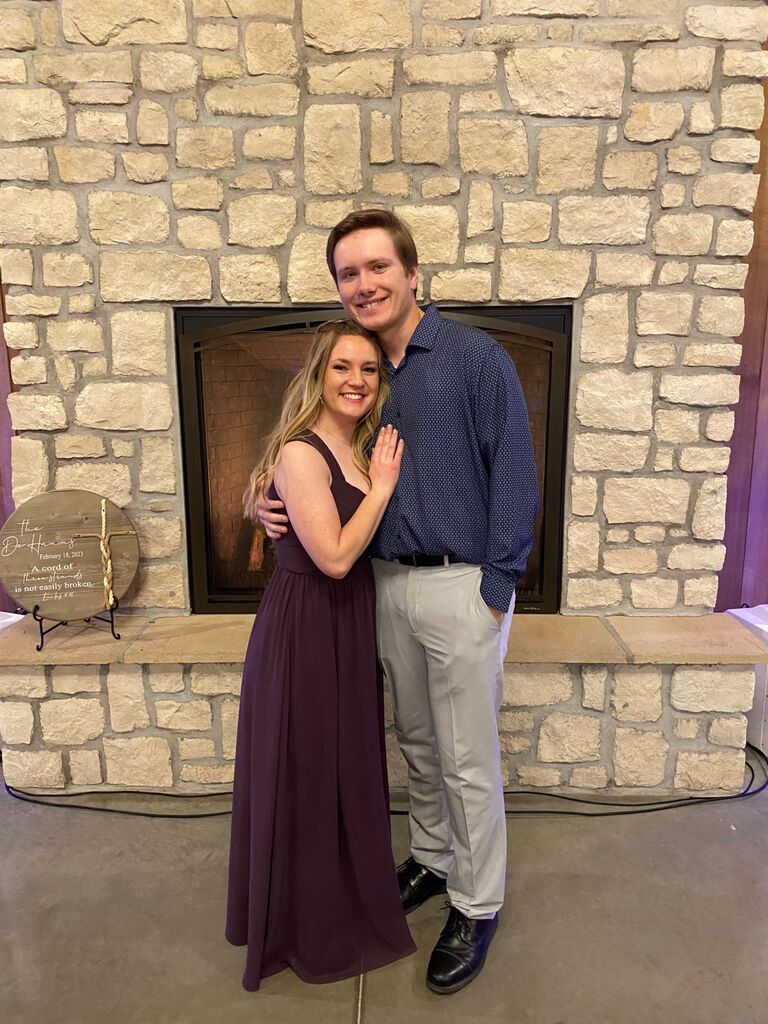 Dylan came along to celebrate Lindy’s college friends’ wedding.