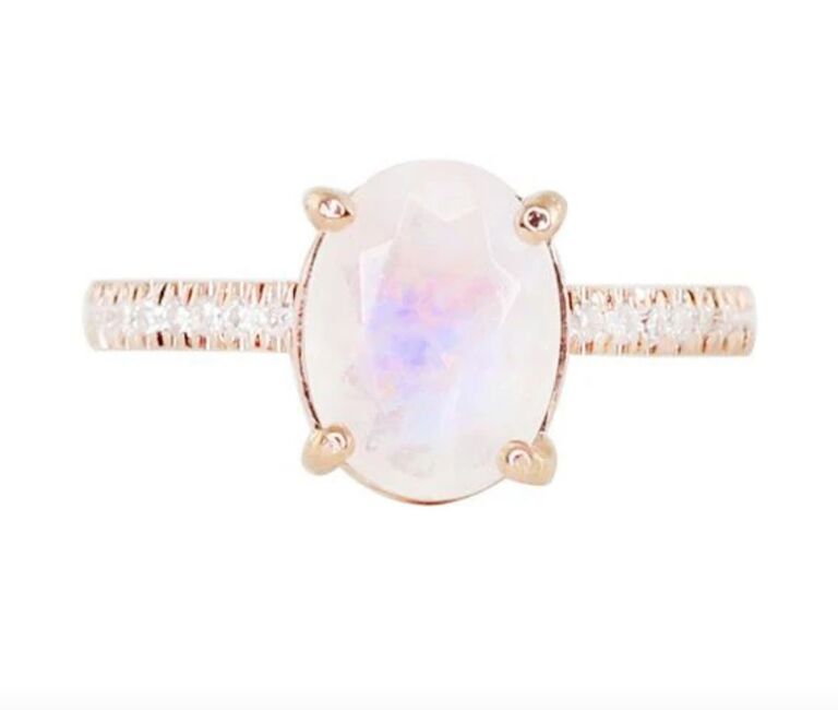 35 Moonstone Engagement Rings You Can Buy Right Now