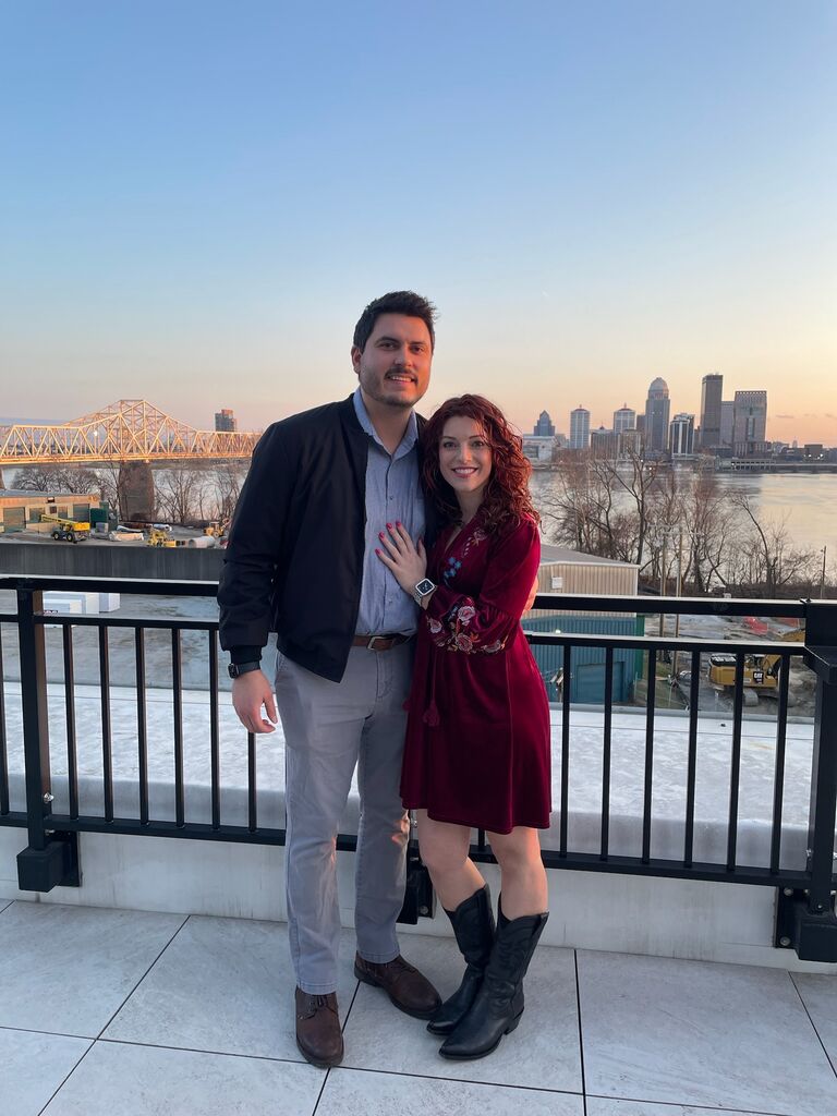 Downtown Louisville trip with cousin, Nick & fiancé, Meghan and brother/best man, Tommy & wife/bridesmaid, Erin