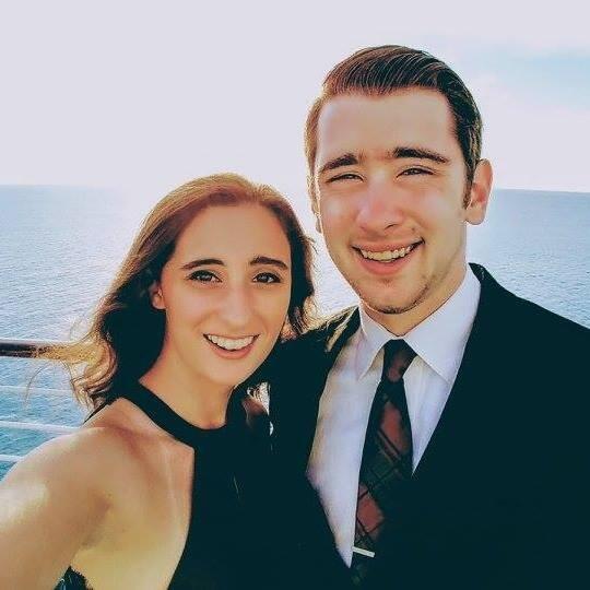 Cruising - After graduating, we went on our first vacation together on a cruise to the Bahamas. We enjoyed spending time aboard the ship and loved swimming with sting rays!