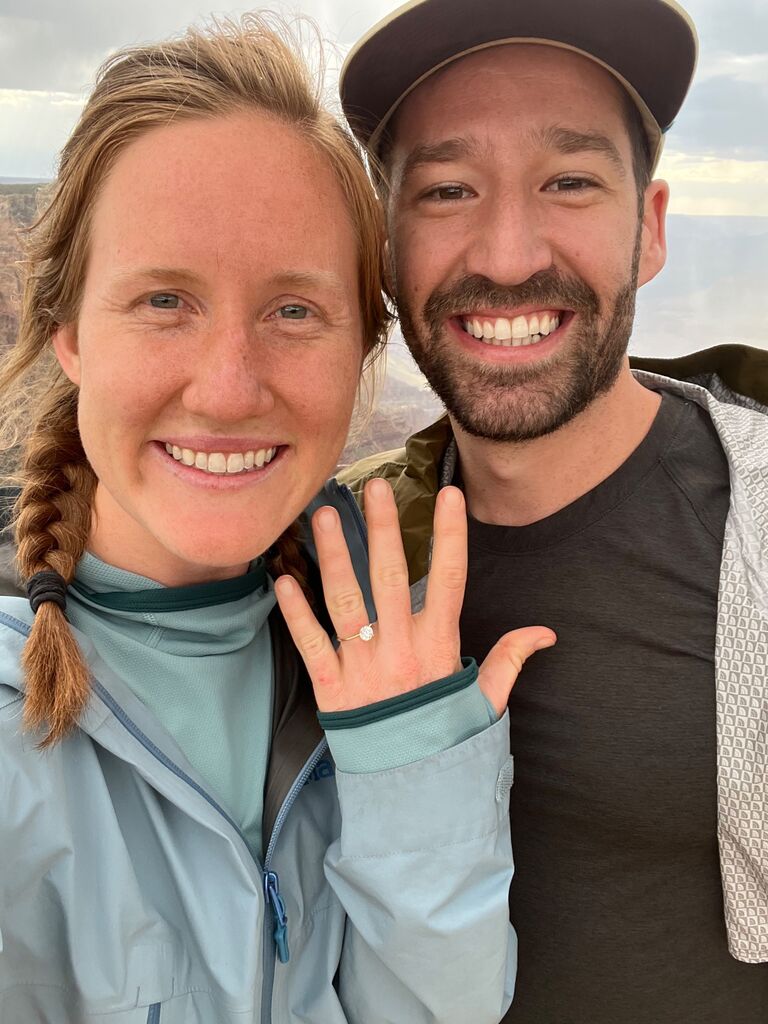 ENGAGED! We hiked Mount Humphrey (the tallest peak in Arizona) that morning, got engaged that evening, and hiked Rim to Rim, down and out of the Grand Canyon the next day. If you ask Noah, he hid the engagement very well. If you ask Morgan, it was obvious. I mean come on, he wanted to buy a bottle of champagne at the grocery store...we don't really drink...