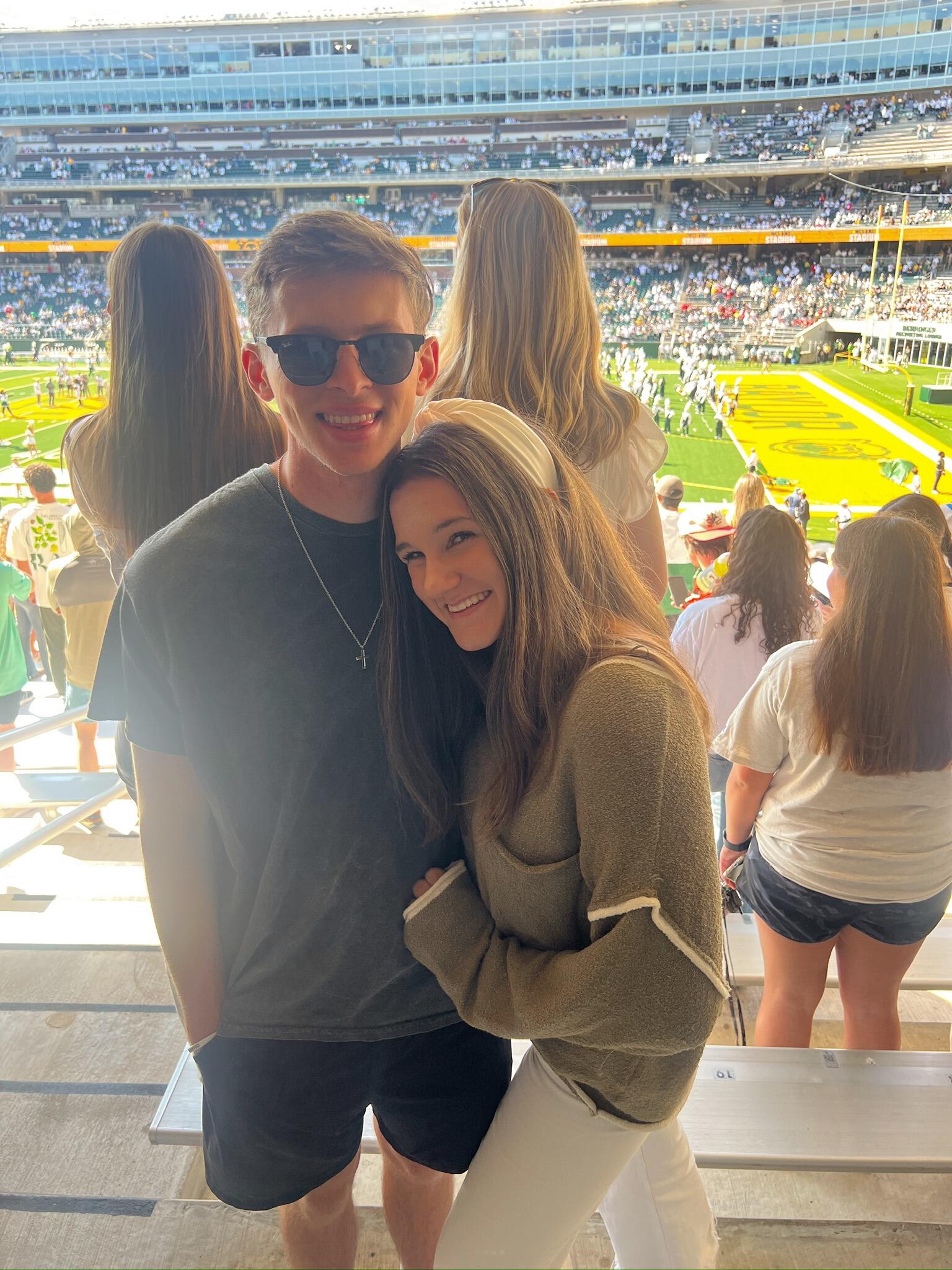 They celebrated four years together in their first semester at Baylor and continued to plan their future!