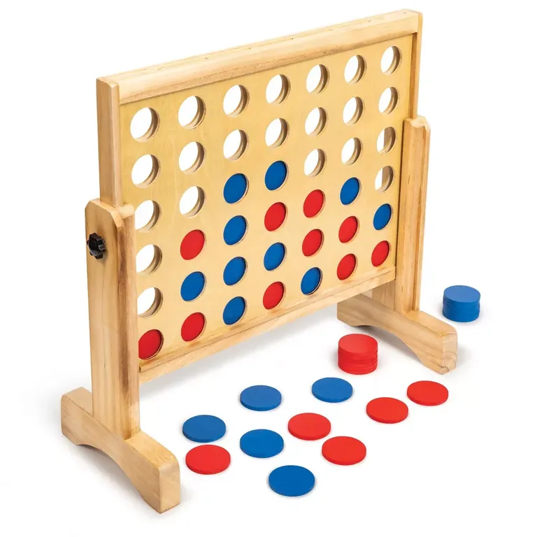 Giant Connect 4-in-a-Row rehearsal dinner game