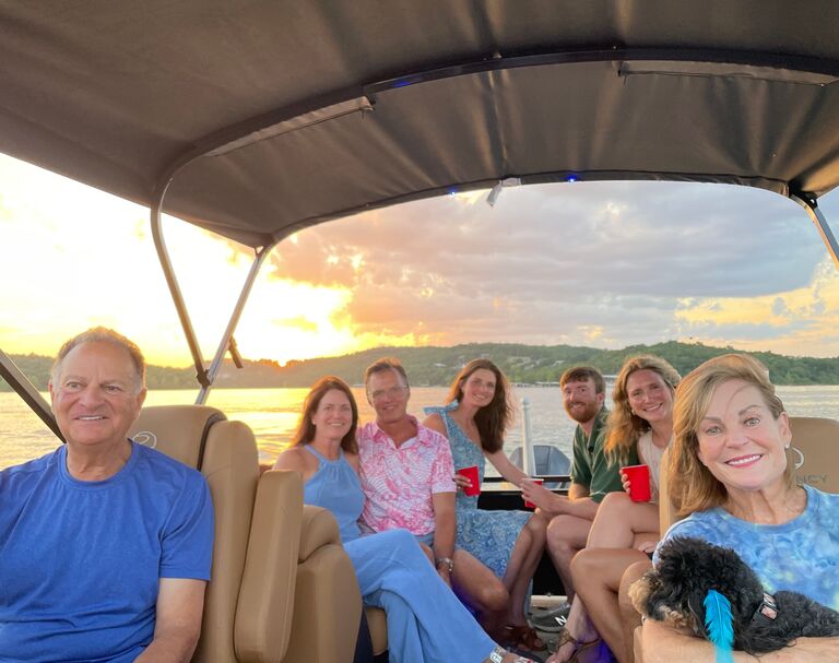 Table Rock Lake, Missouri - with Ashton's grandparents, parents, and Maid of Honor, Kendall