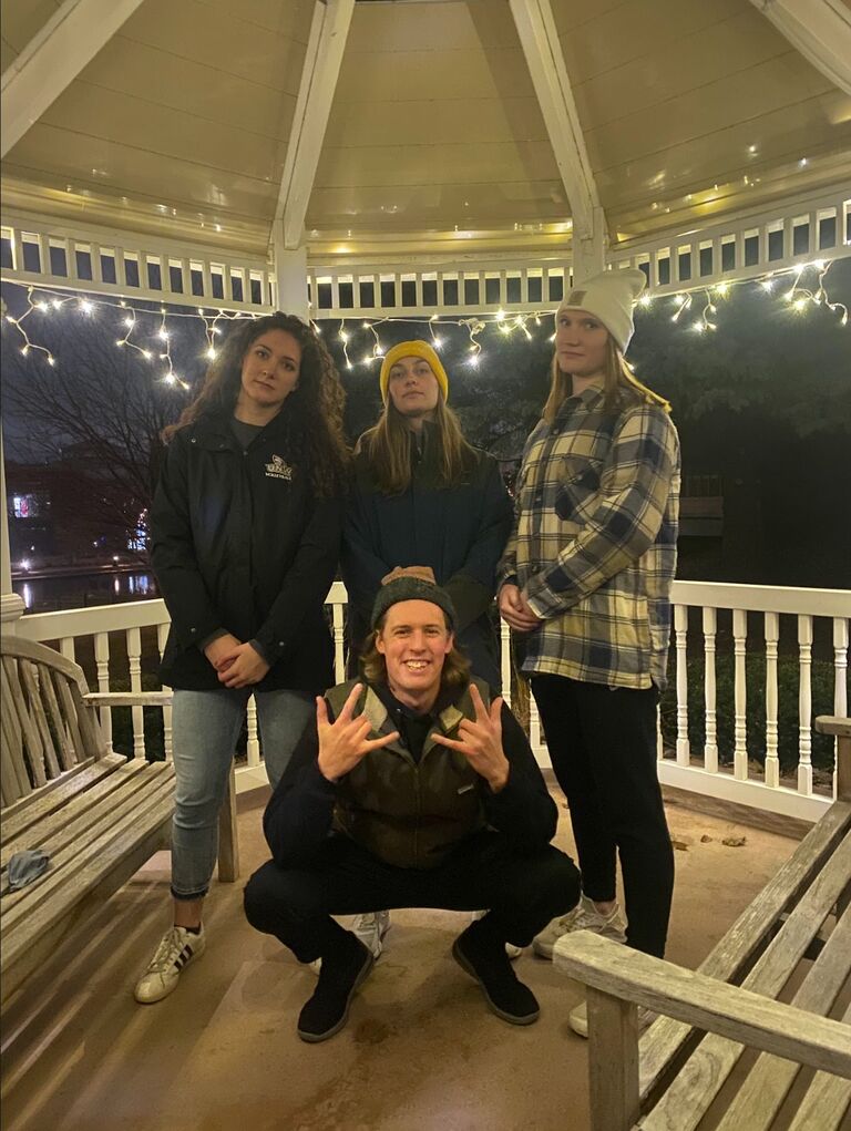 David and Cassie met their freshman year (technically David's Junior year) at the University of Northwestern Saint Paul. They were in the same friend group for a while, but really became best friends between Thanksgiving and Christmas. Cassie may have had a secret crush on him...