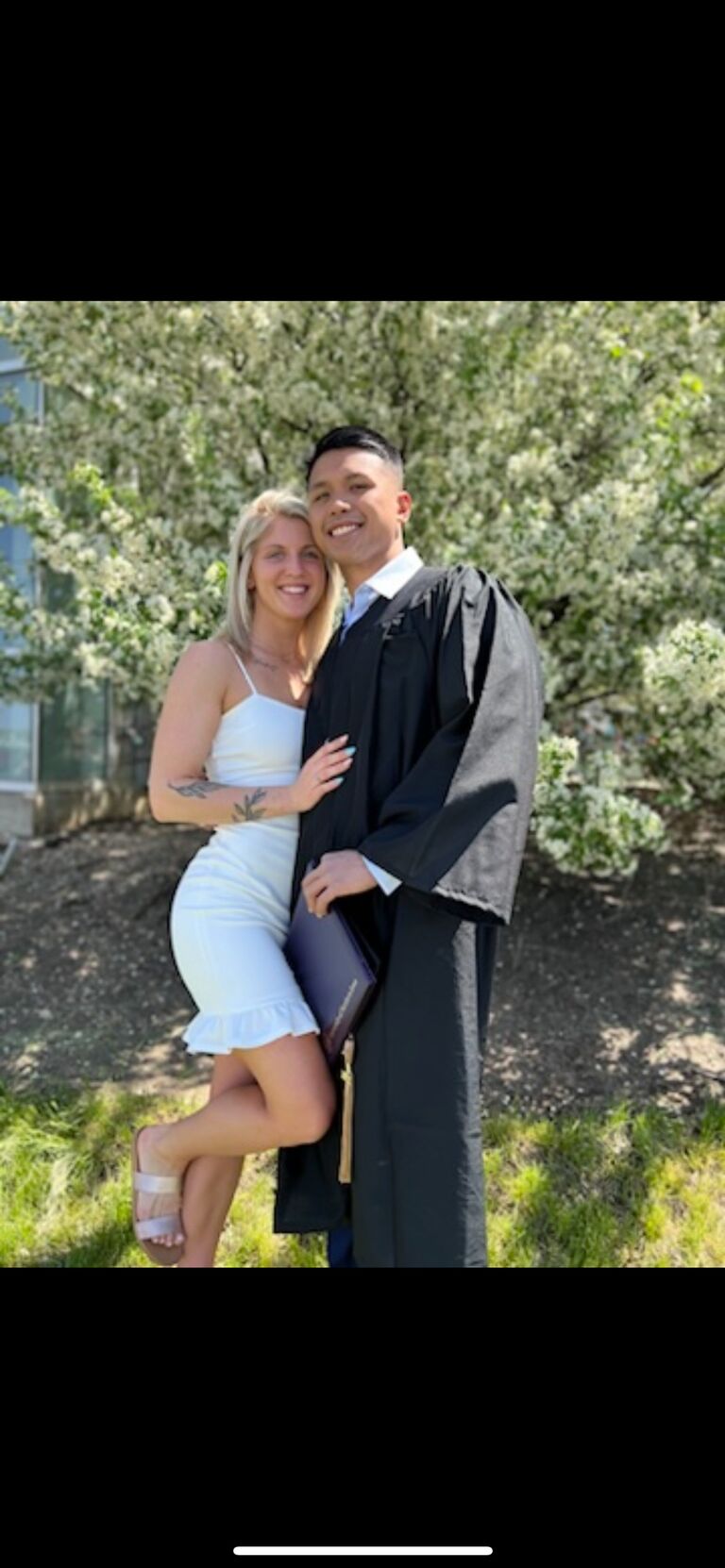 We graduate from the University of Northern Iowa together!