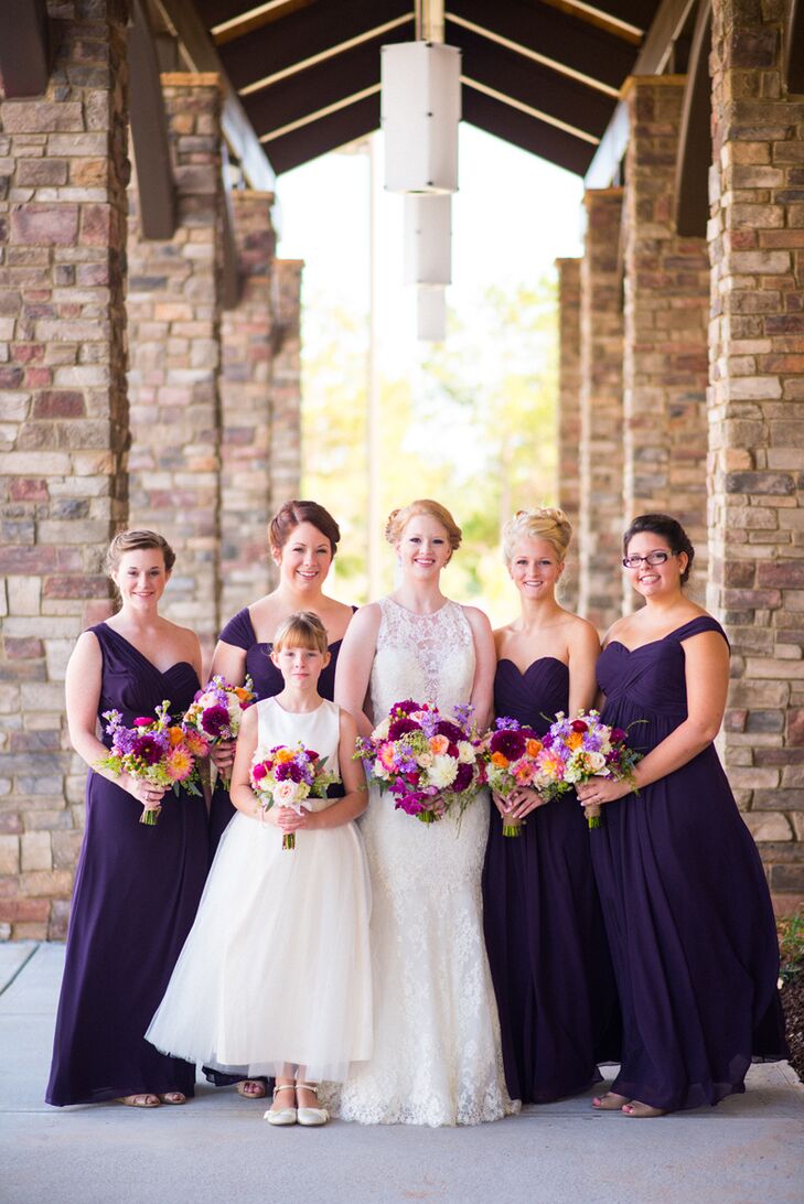 eggplant colored bridesmaid dresses