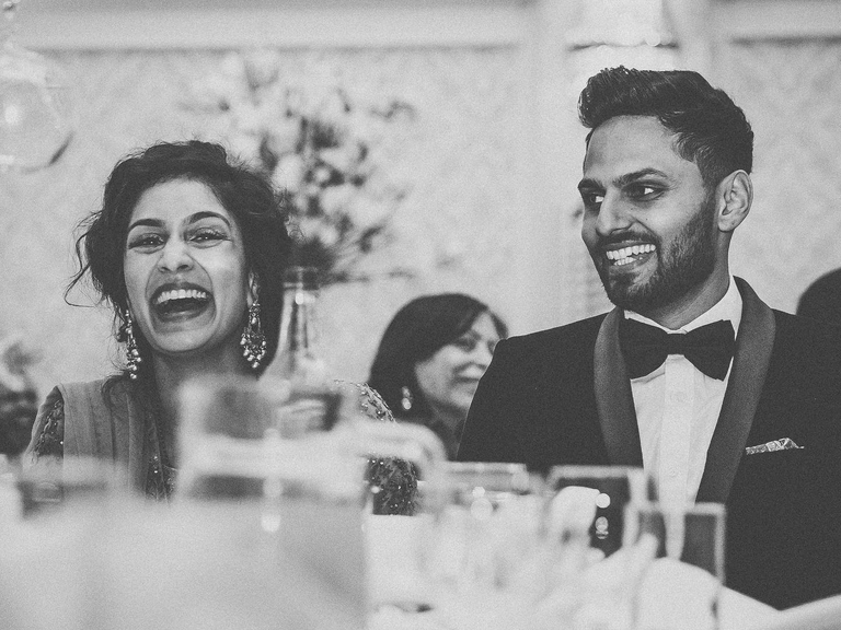 Jay and his wife Rhadi on their wedding day.