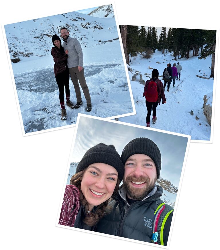 Ringing in our first new year together with a short hike!
