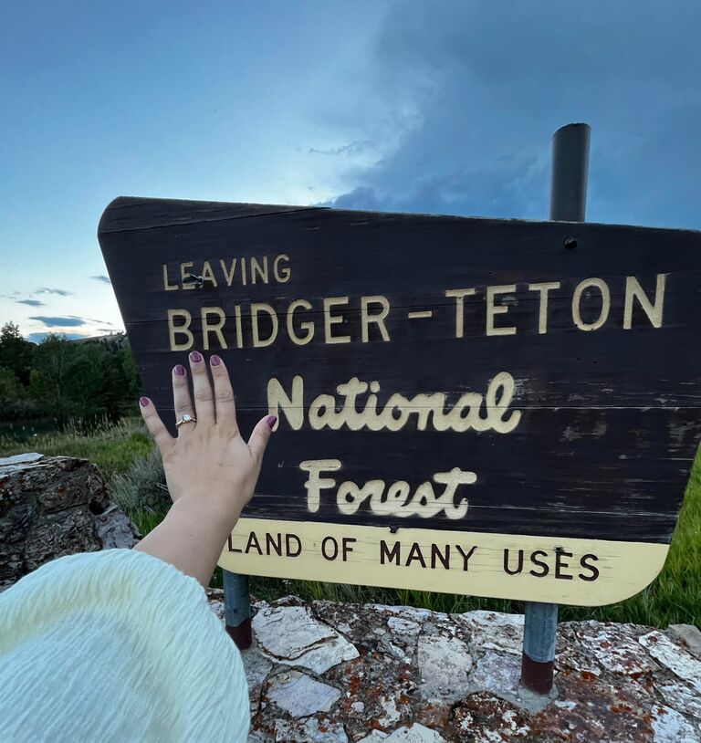 This will forever be a special place in our story. After he popped the question, they drove into Jackson Hole where they enjoyed Dairy Queen for dinner, swung danced at the Cowboy Bar, and sang karaoke together. It was the most perfect night of celebration. 
