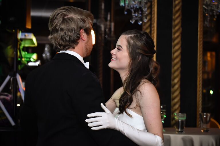 Dancing at Caroline's cotillion