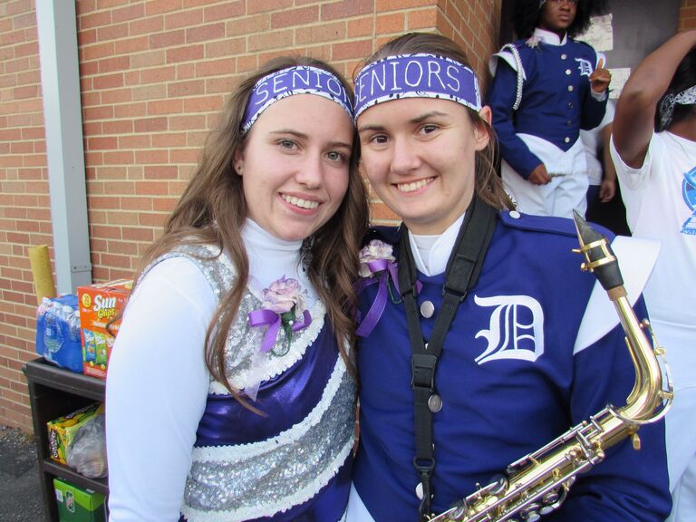 Senior night for band.
