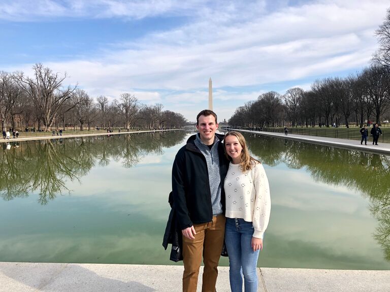 Michael and Stef took their first trip together to Washington D.C. They watched their alma maters play one another in basketball. The defeat of Michael's Spartans by Stef's Badgers compounded on the hurt he felt after walking the Capital for 11 miles. 