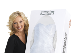 Wedding dress preservation by the clearance knot