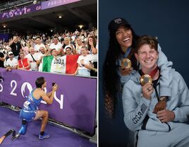 Romantic couple moments from the 2024 Paralympics 