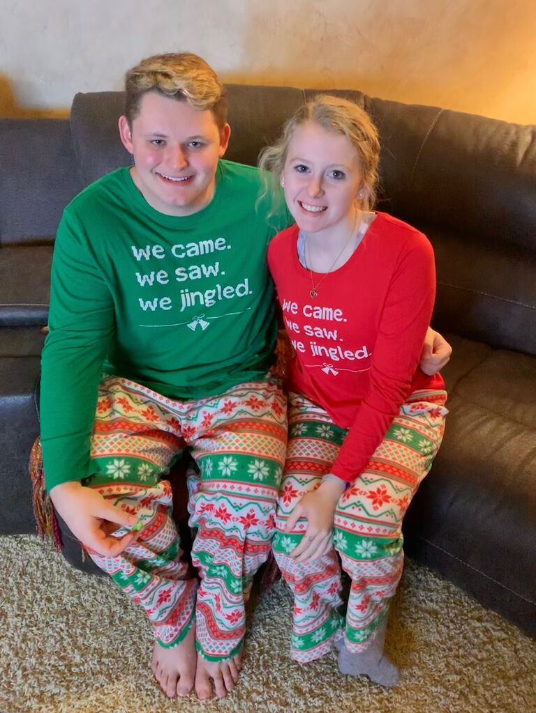Matching Christmas PJs.