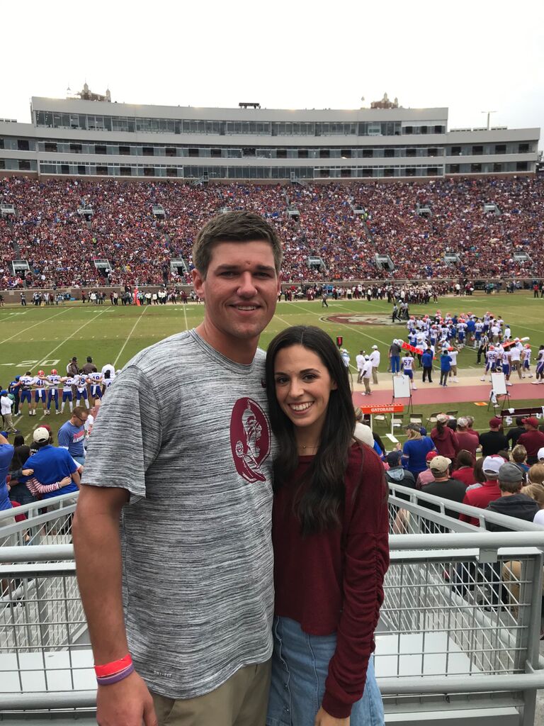 The day Troy asked me to be his girlfriend! After his first visit to Tallahassee :)