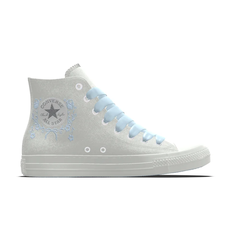 Converse blue and white bridal Chuck Taylors