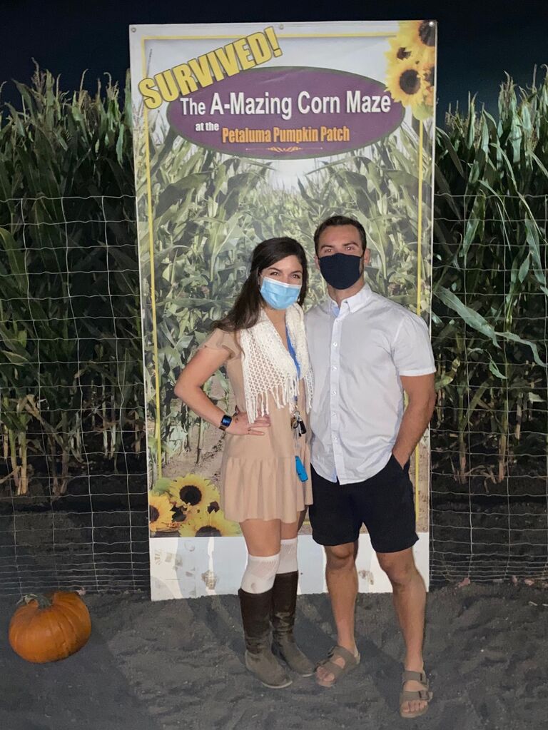 First Petaluma adventure date at a Pumpkin Patch and corn maze