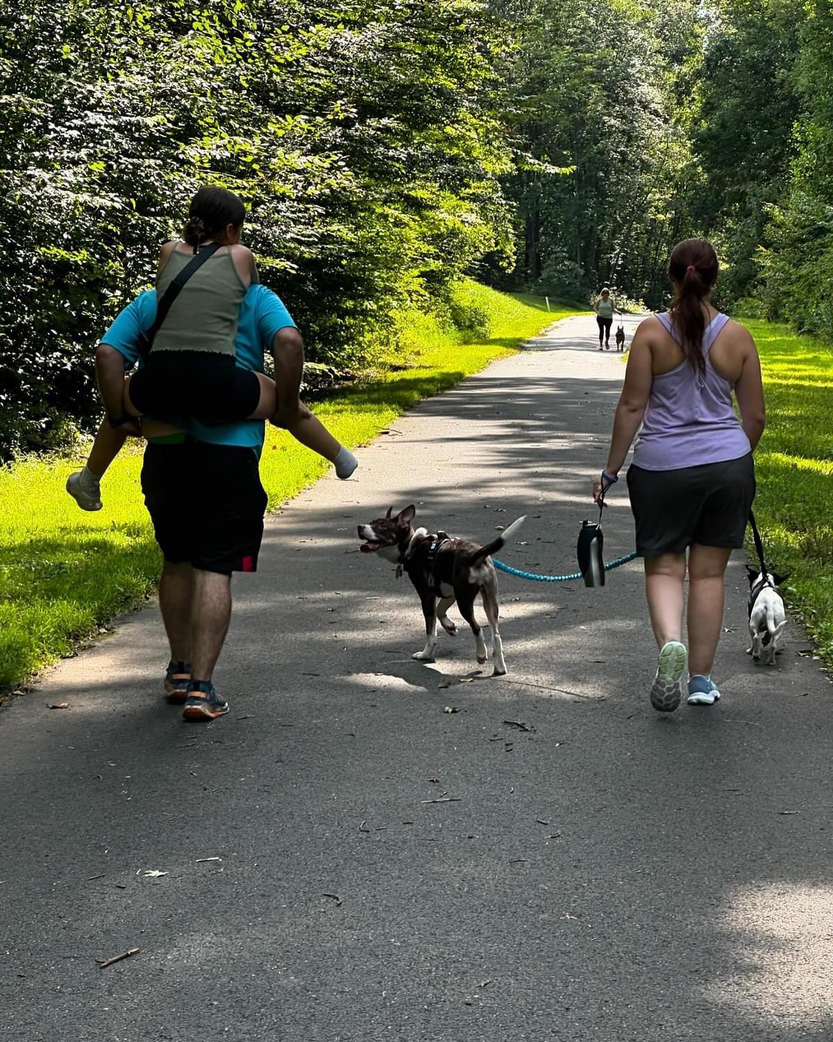Our little family with the dogs