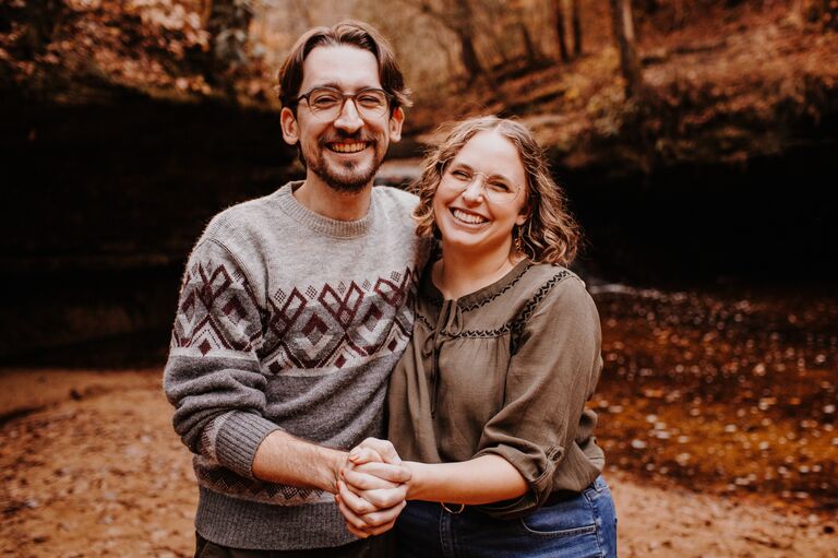 Engagement photos in Red River Gorge, Kentucky.