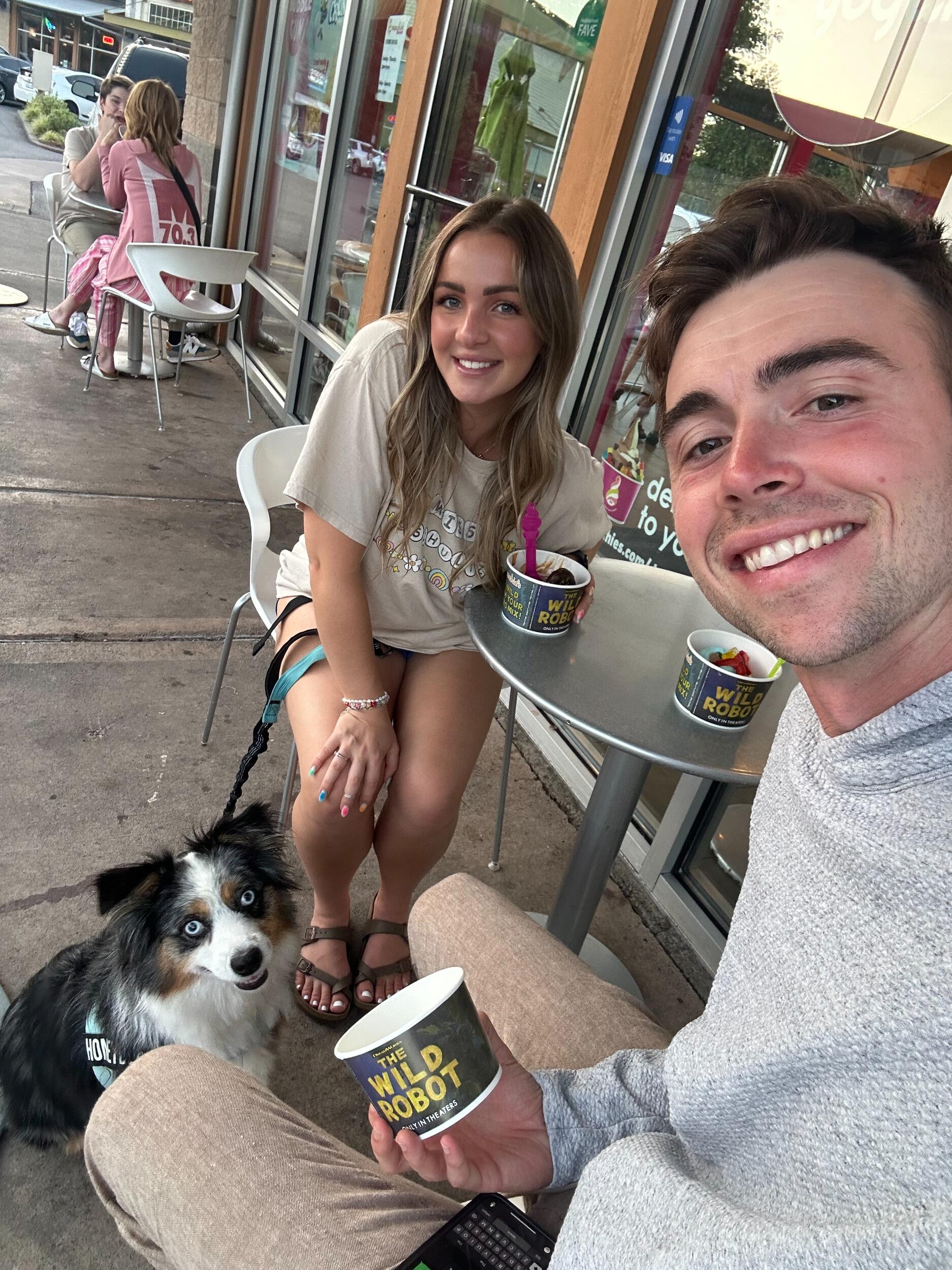 First day of school ice cream with Bee!