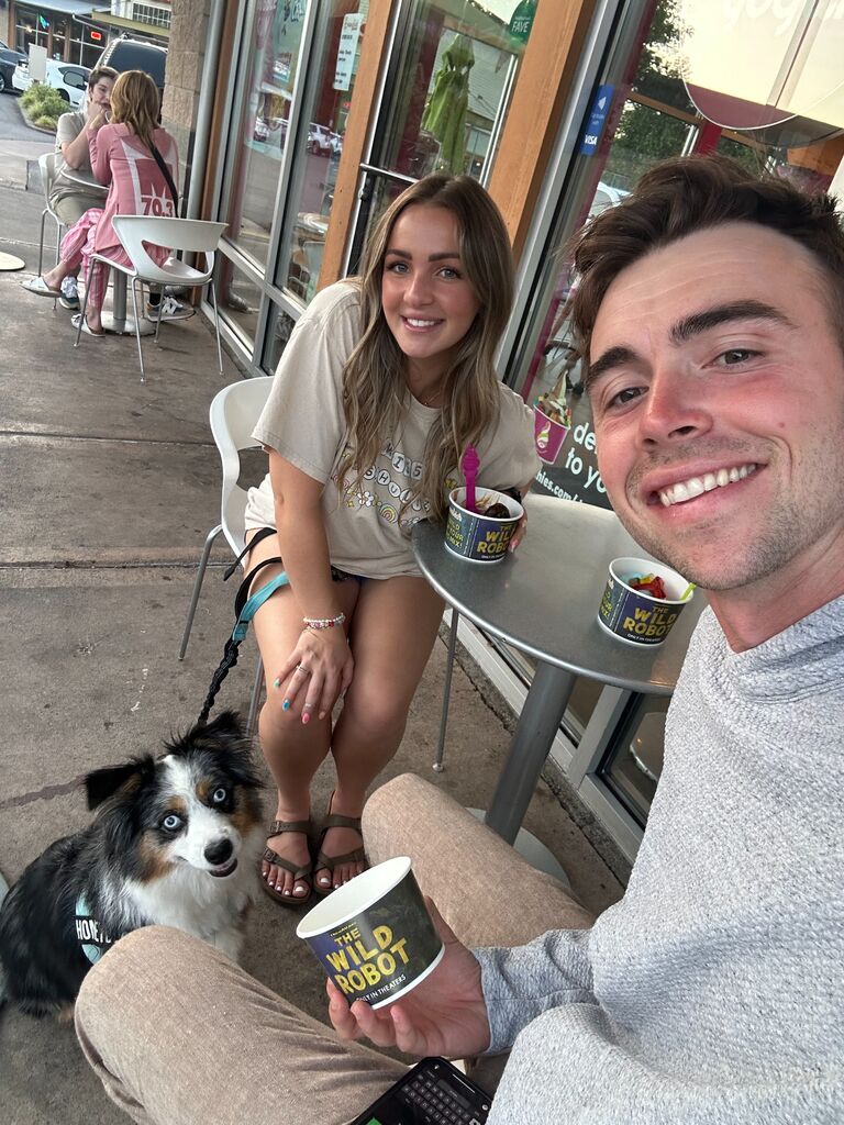 First day of school ice cream with Bee!