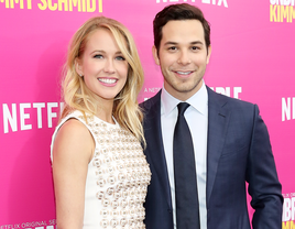 Behind-the-scenes Instagram photos from Anna Camp and Skylas Astin's vineyard wedding