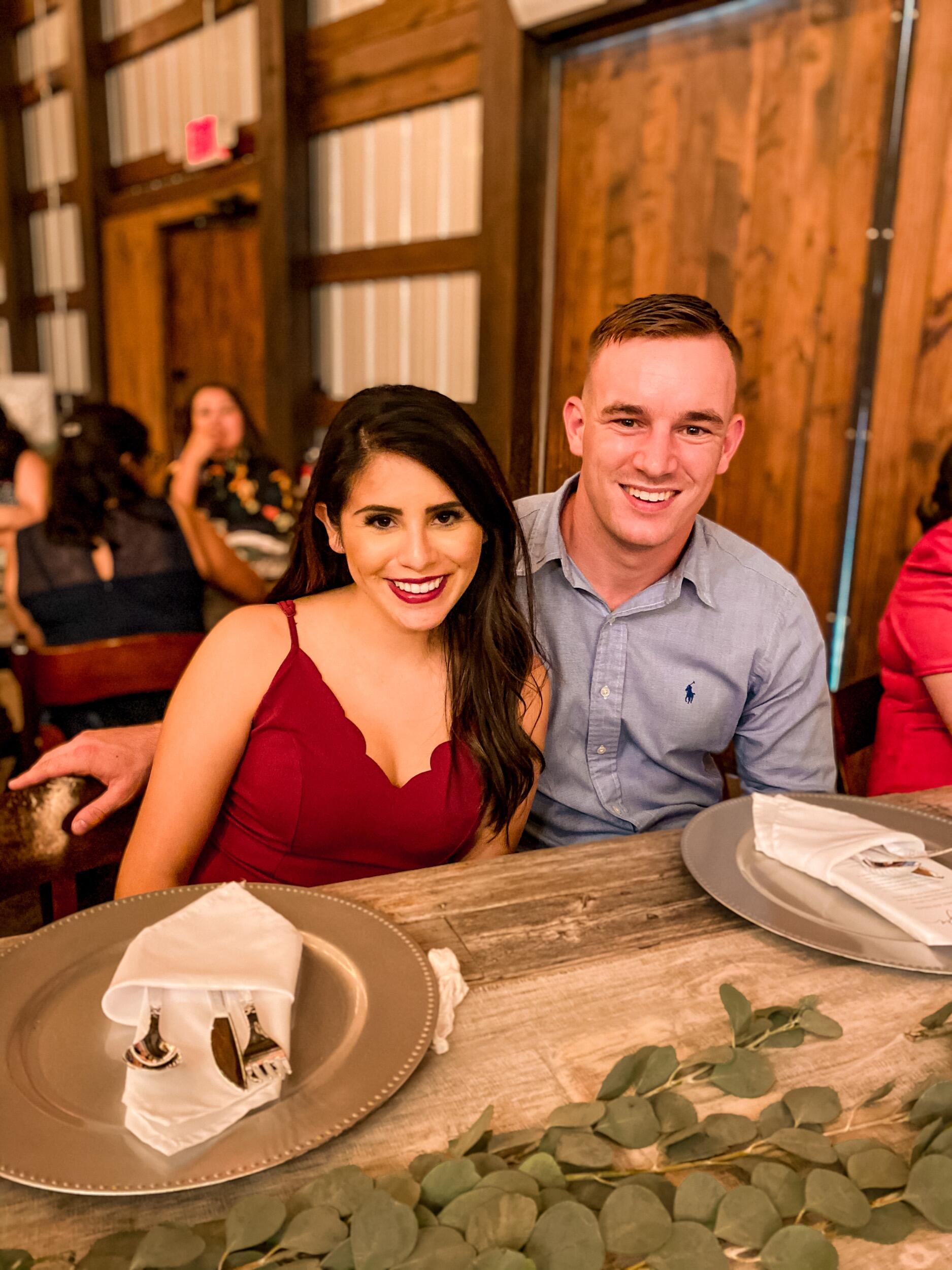 Wyatt is Gabby’s unofficial date to a wedding for a coworker. Ask any of Gabby’s friends, they knew this was the start of a future relationship! 