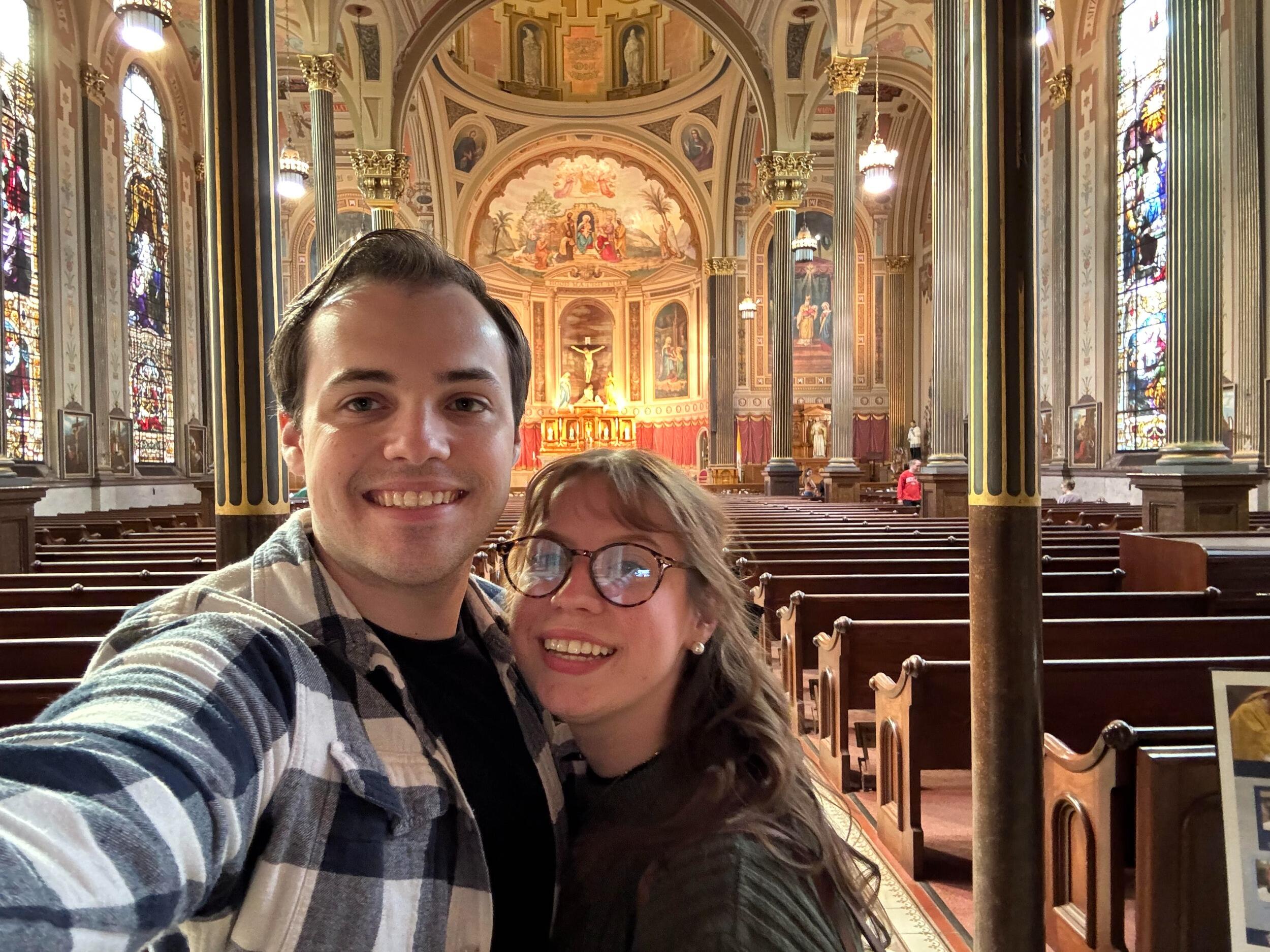 The couple travel out to Ohio for Natalie's niece's baptism. 