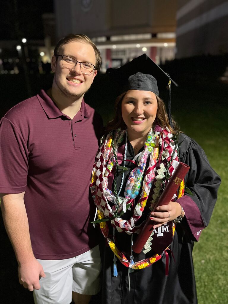 Hannah graduates with her Bachelor’s from Texas A&M