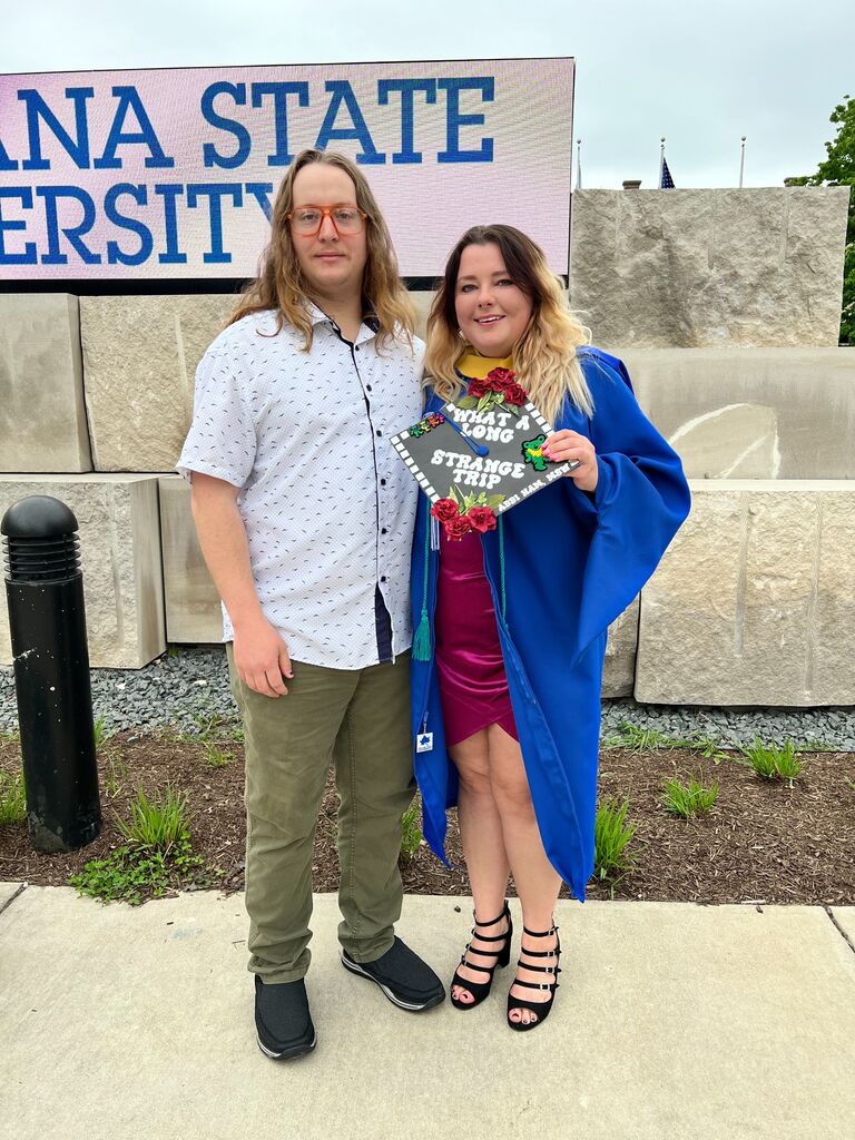 Abbi Graduates with Her MSW From ISU
