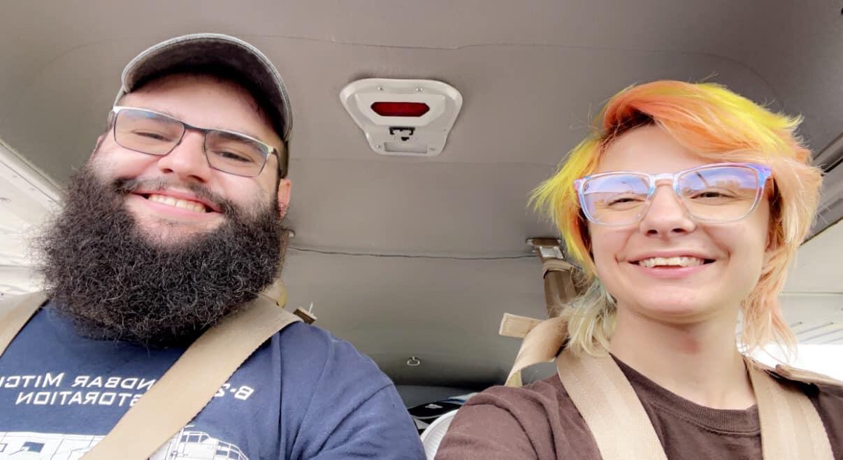 Spent their 3-year anniversary flying up to Woolsey Airport to campout there!