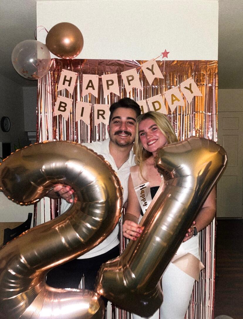 Kristine is 21! We had a wonderful time celebrating with friends.....little did I know the celebration would only continue soon hehe. 