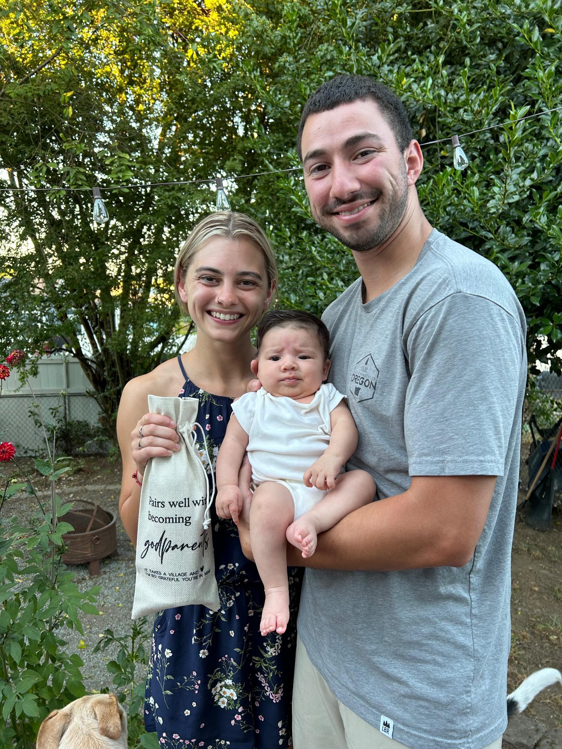 We become godparents to our niece, Elise! 
