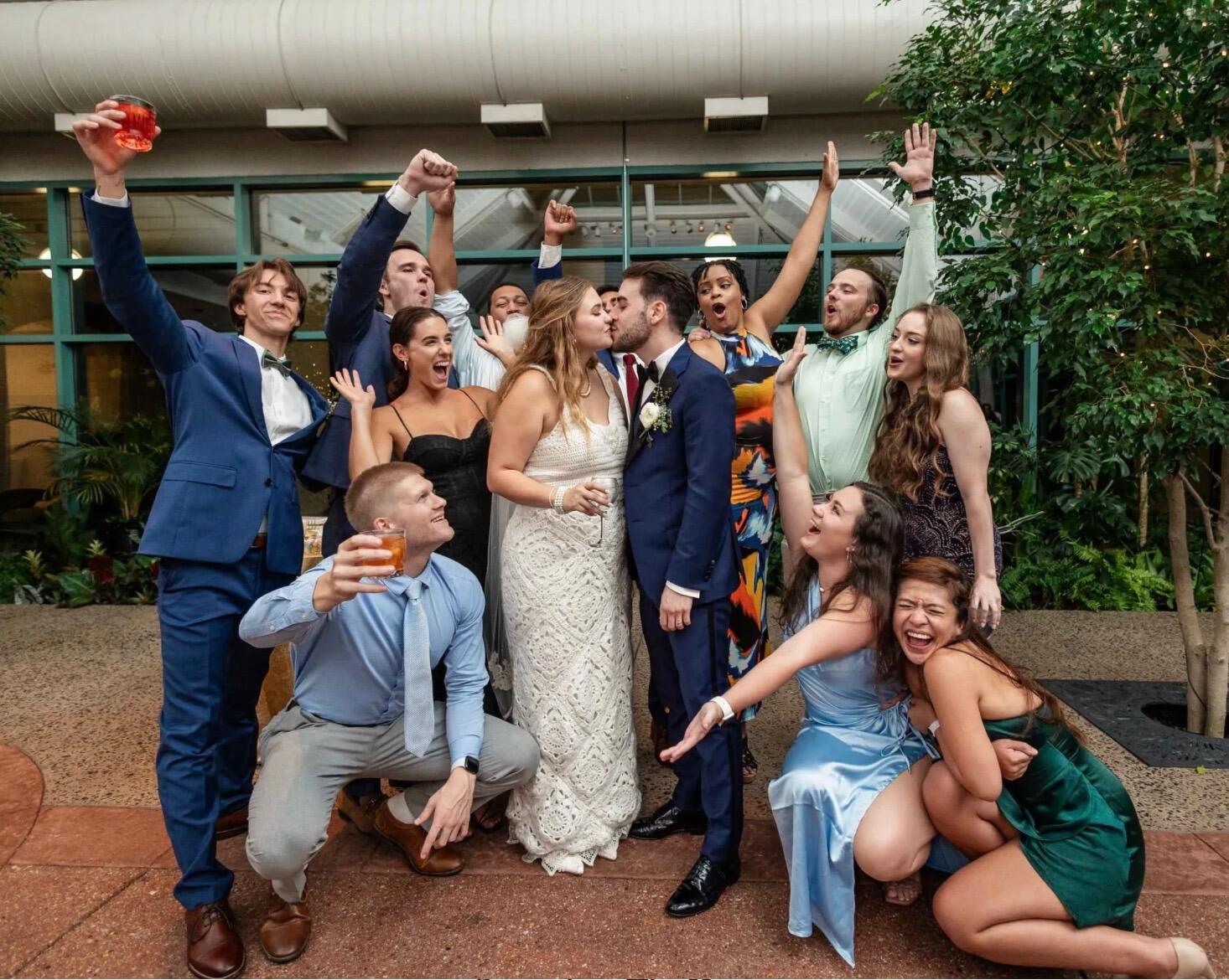 First wedding event together, started the conversation...! Thanks for getting married Andrea ;)