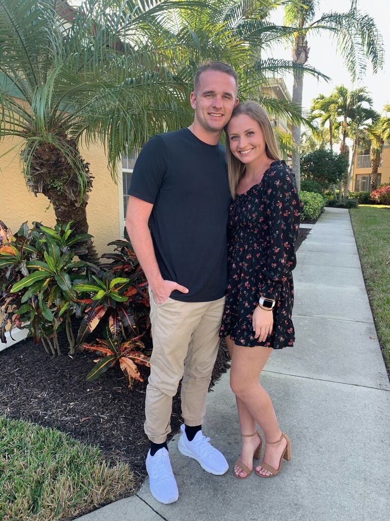 Jake and Sarah went to Florida with Sarah's family over J-term! They played LOTS of Contract Rummy, which quickly became a staple card game in their relationship. 