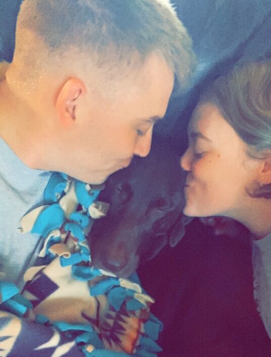 Matt "adopted" Sadie and we moved in together!